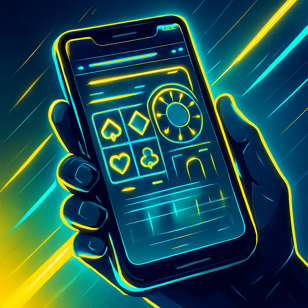 Mobilní web kasina PlayBaze v prohlížeči telefonu