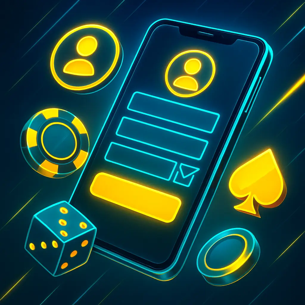 Registrace hráčského účtu PlayBaze na mobilu v češtině